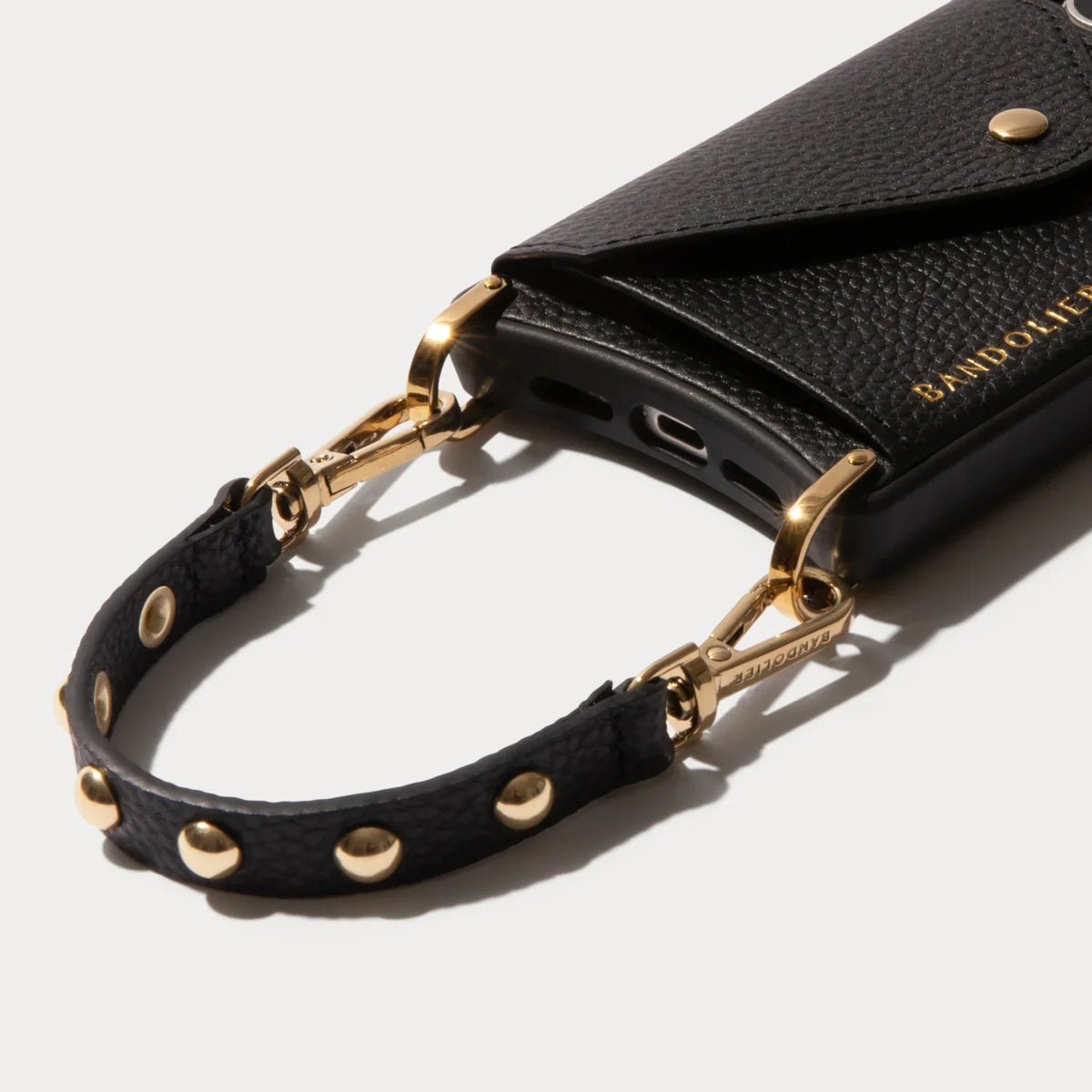 Annie Wristlet - Black/Gold