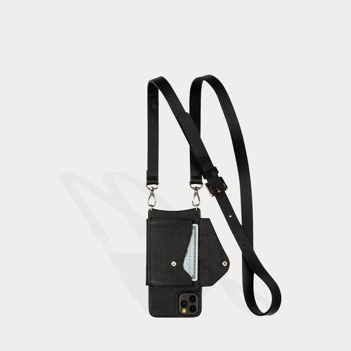 Hailey Folio Pebble Leather Crossbody Bandolier