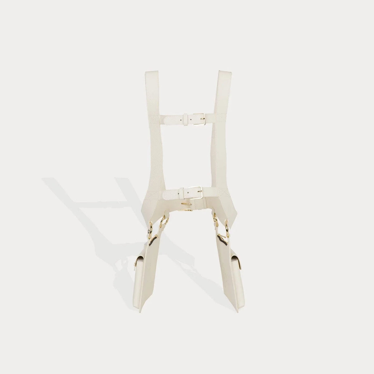 Simone Vest- Ivory/Gold