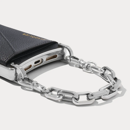 Astrid Wristlet - Black/Silver