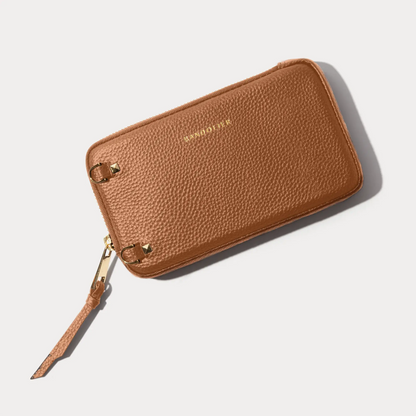 Pebble Leather Expanded Zip Pouch