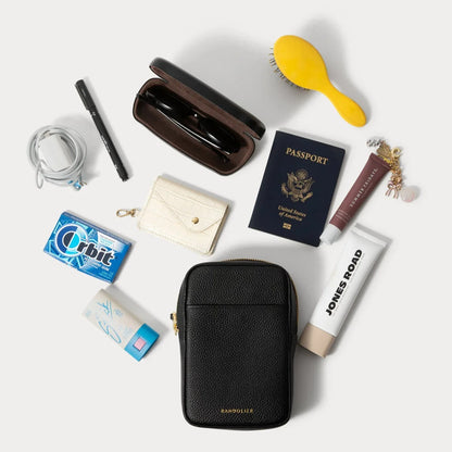 Large Expanded Pouch - Black/Gold