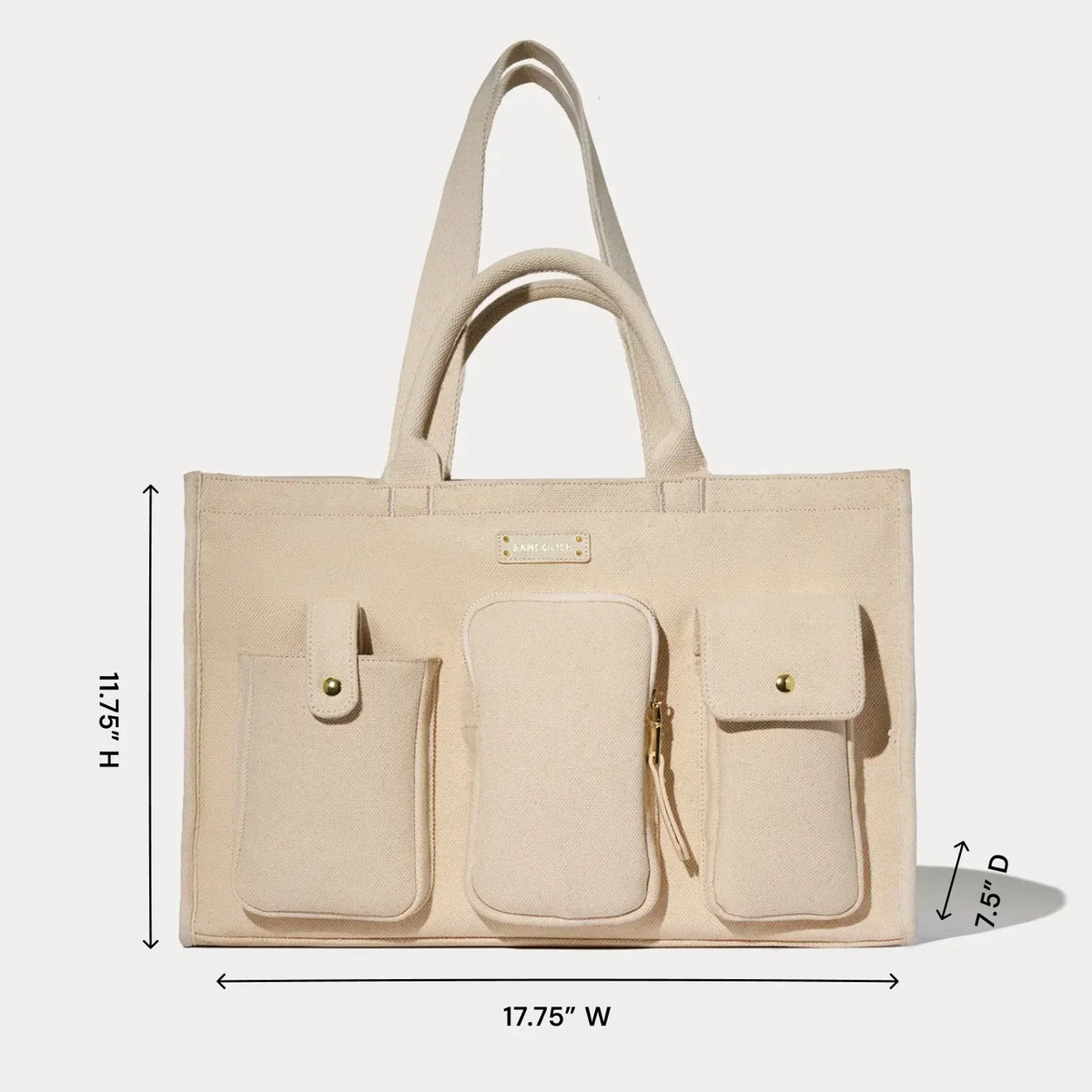 Dillon Carryall Tote - Natural/Gold