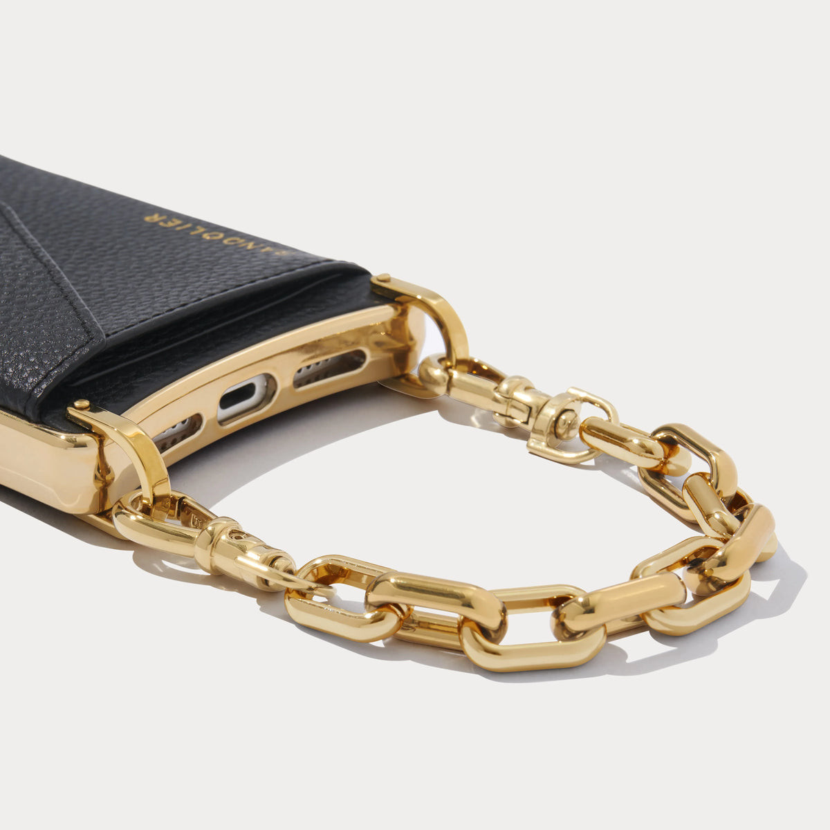 Hailey Astrid Wristlet Set - Black/Gold