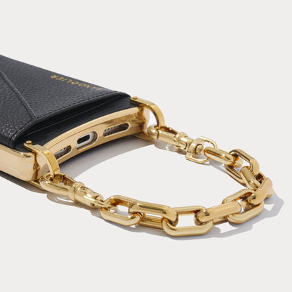Hailey Astrid Wristlet Set - Black/Gold
