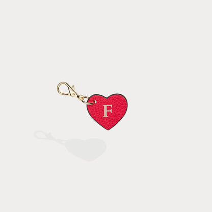 Heart Initial Charm