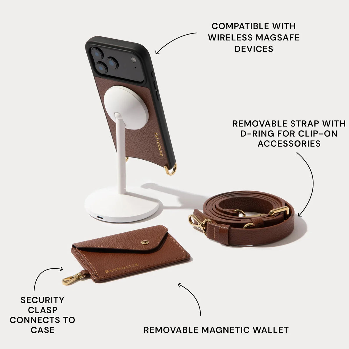 Remi Magnet Wallet Crossbody Phone Case Pouch Set