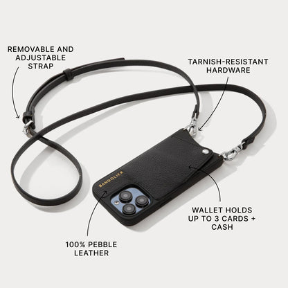 Emma Pebble Leather Crossbody Bandolier