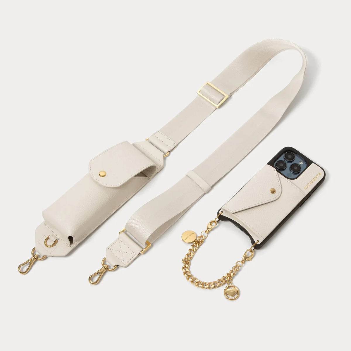 Maya with Lana Glasses Strap - Ivory/Gold