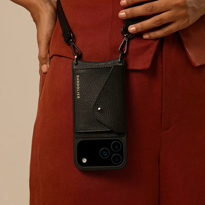 Hailey Side Slot Leather Crossbody Bandolier