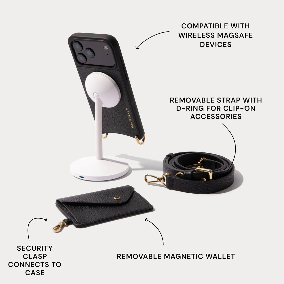 Remi Magnet Wallet Crossbody Phone Case Pouch Set