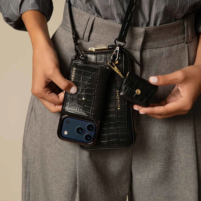 Remi Magnet Essentials Set - Black Croc/Pewter