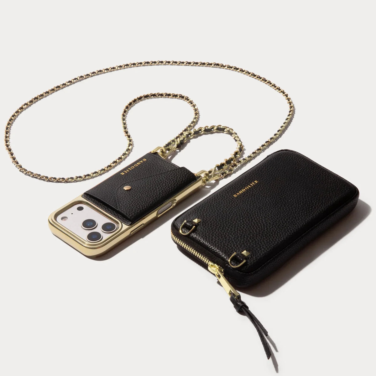 Lily Pouch Set - Black Chrome/Gold