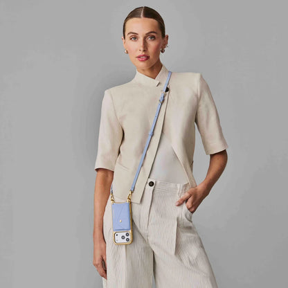 Donna Pouch Set - Periwinkle Wave/Gold