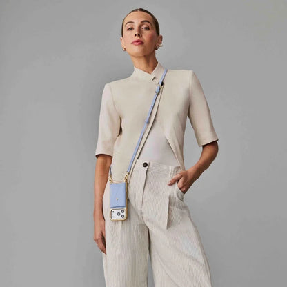 Donna Pouch Set - Periwinkle Wave/Gold