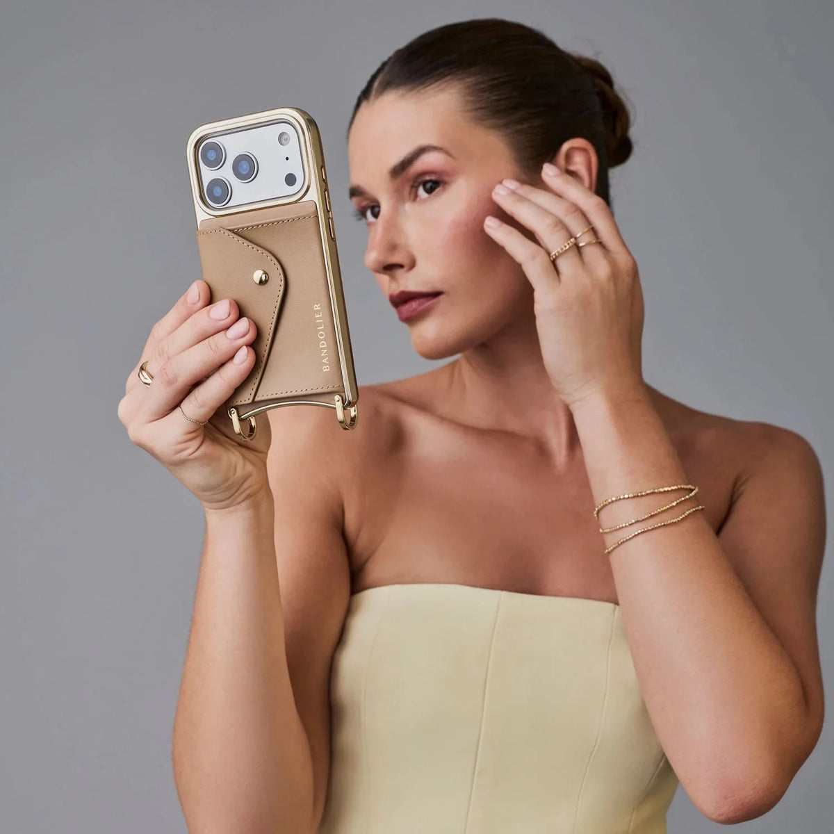 Donna Chrome Crossbody Phone Case