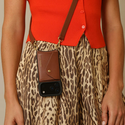 Hailey Side Slot Leather Crossbody Bandolier