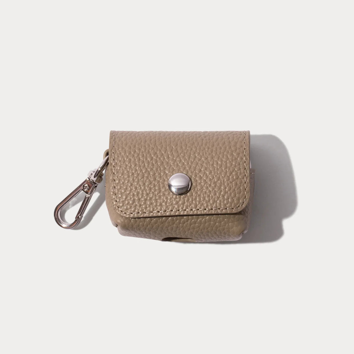 Avery AirPods Clip-On Pouch - Greige/Silver