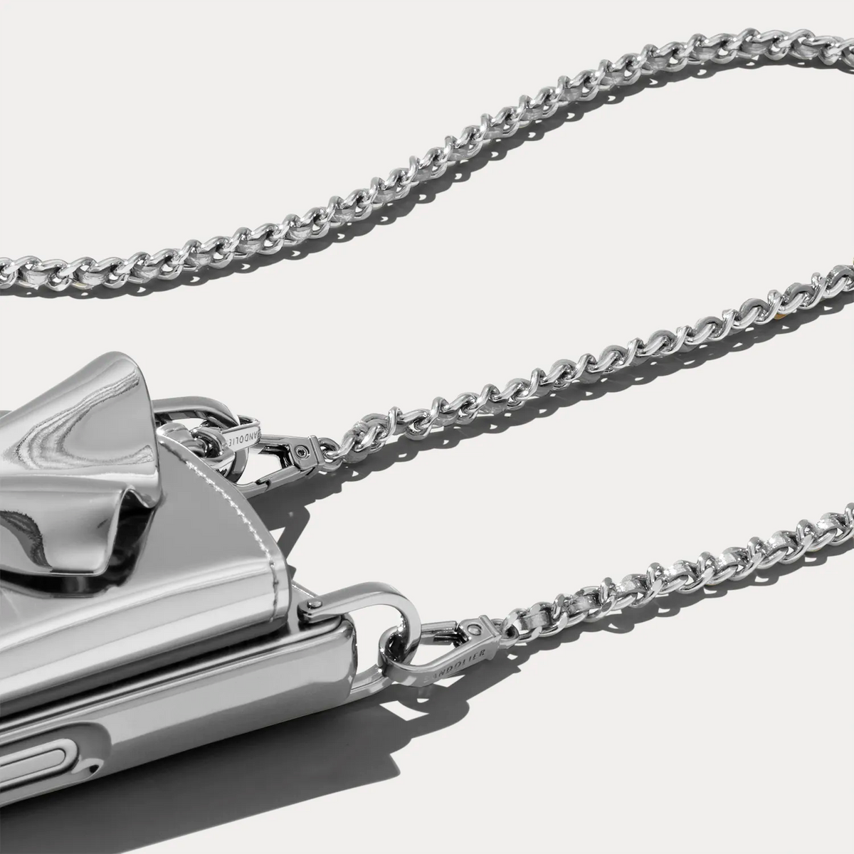 Kaia Crossbody Strap - Silver/Silver