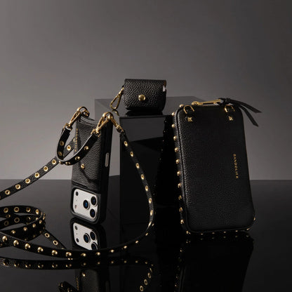 Round Studded Expanded Pouch