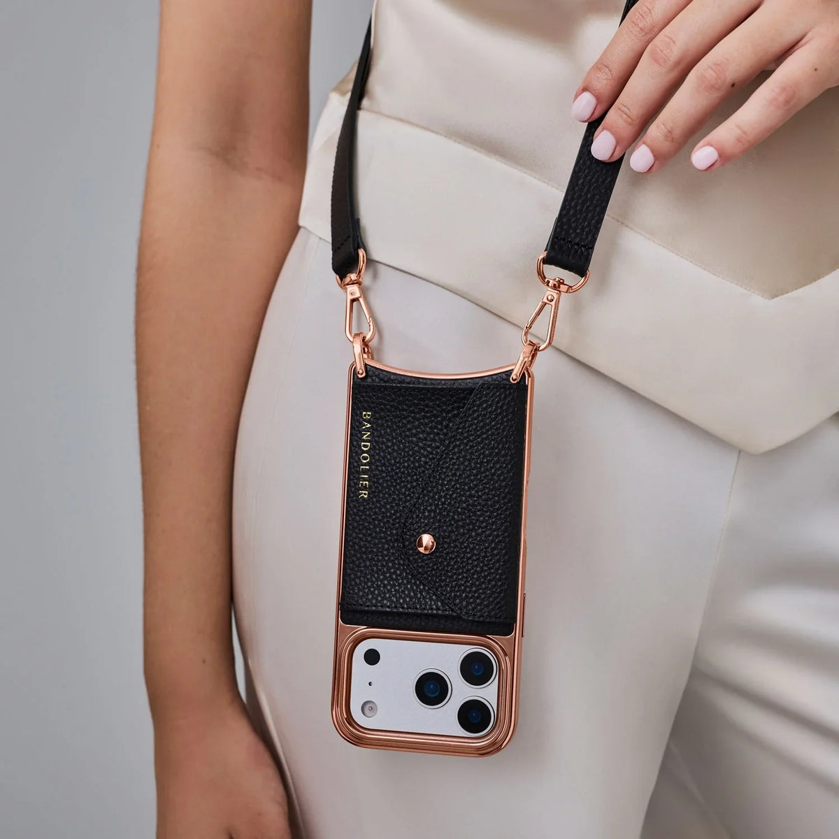 Hailey Chrome Crossbody Phone Case