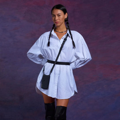 Hailey Folio Pebble Leather Crossbody Bandolier