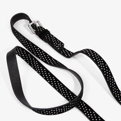 Hailey Rhinestone Strap Only - Black/Silver