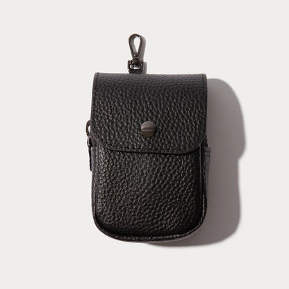 Remi Magnetic Zipper Pouch - Black/Pewter