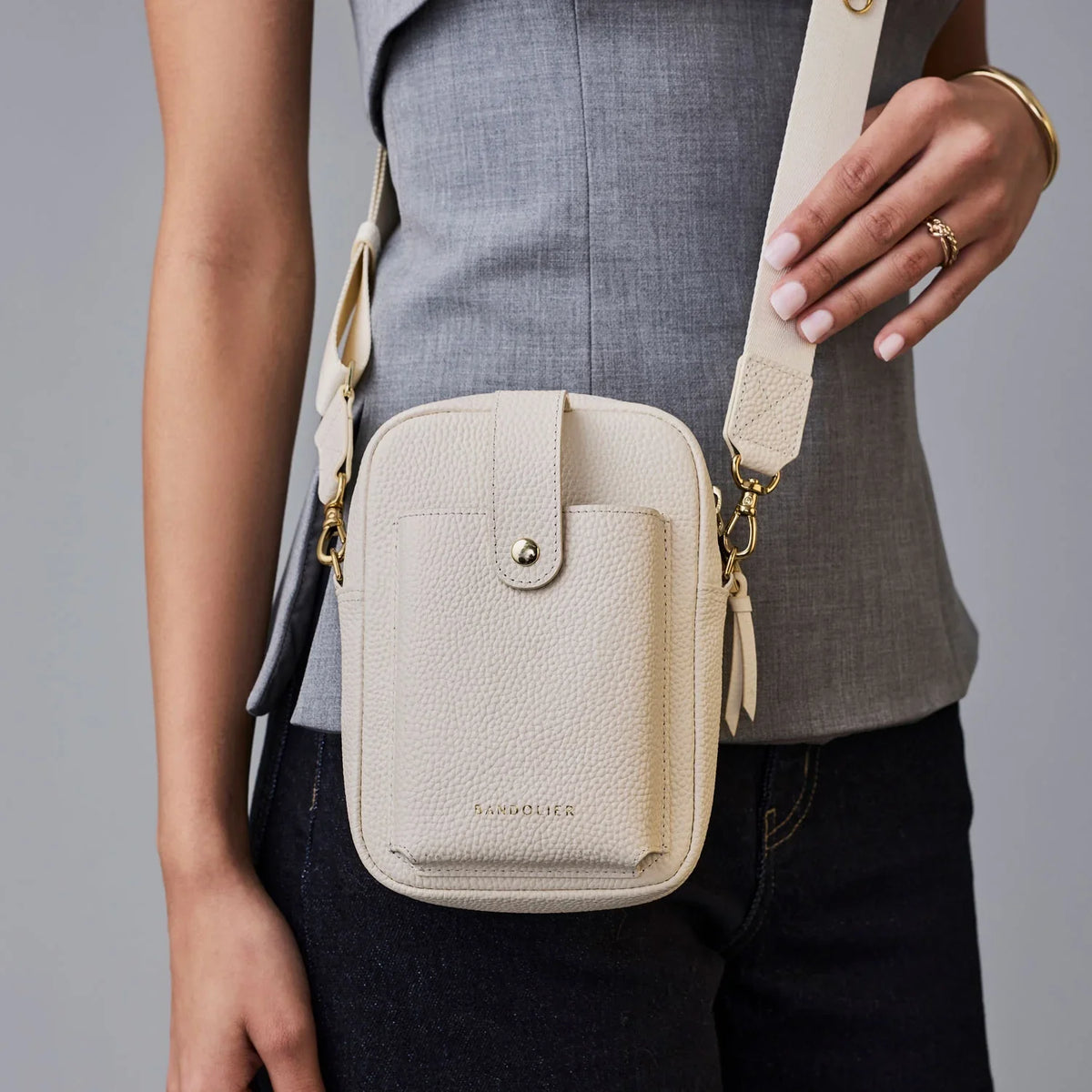 Dillon Bag - Ivory/Gold