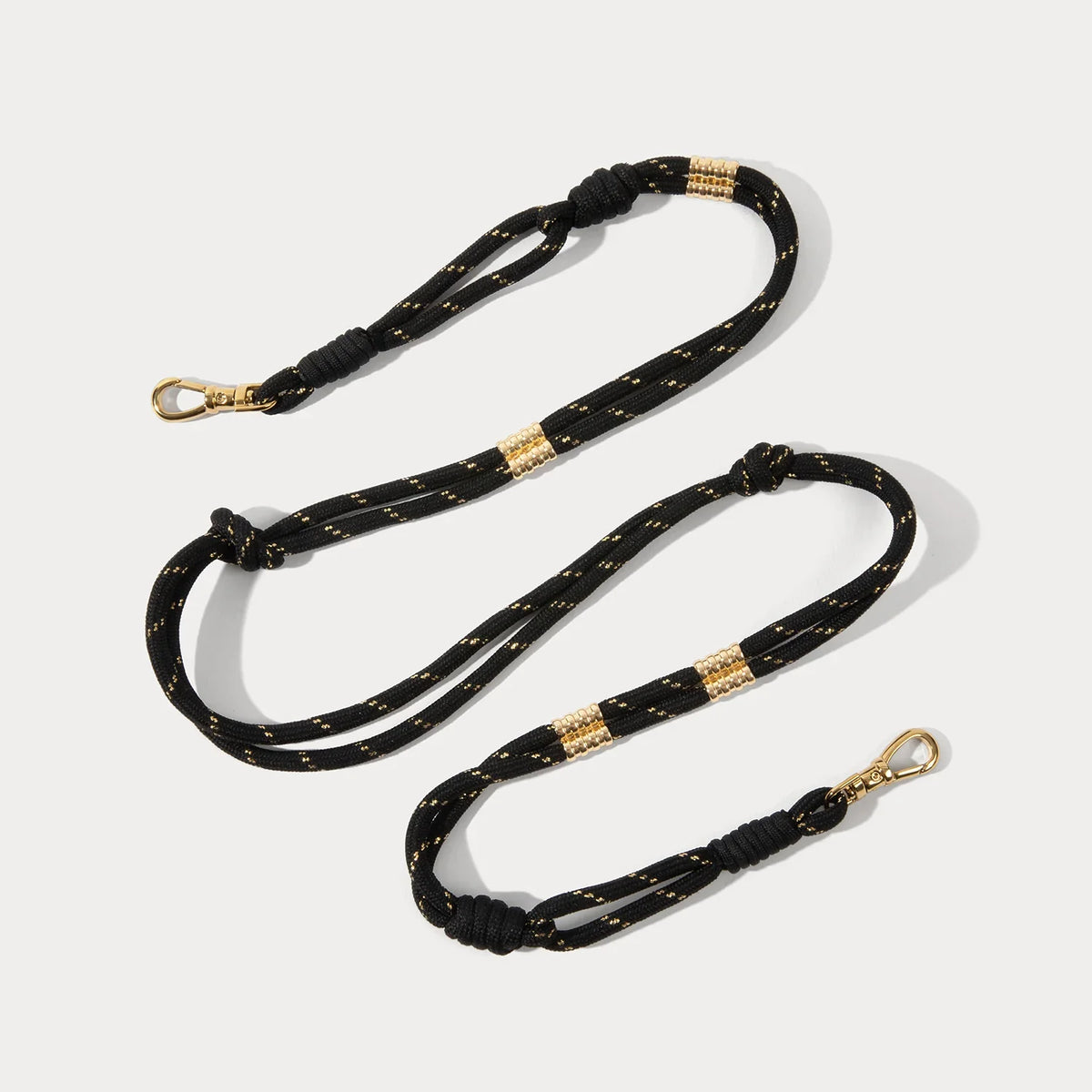 Layla Rope Strap - Black/Gold
