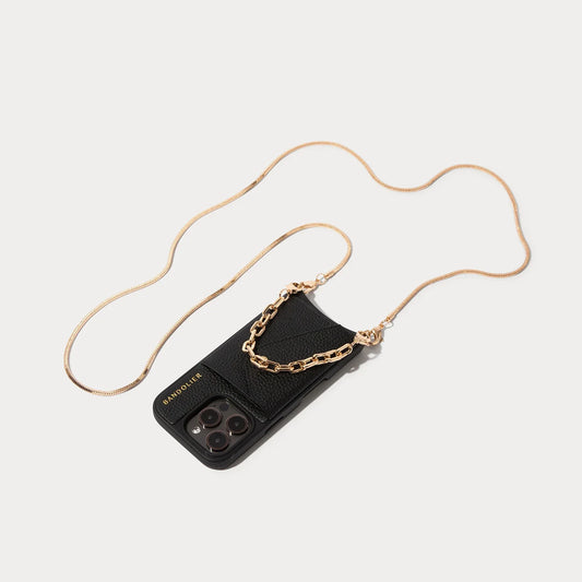 Gia Side Slot Leather Crossbody Bandolier Set