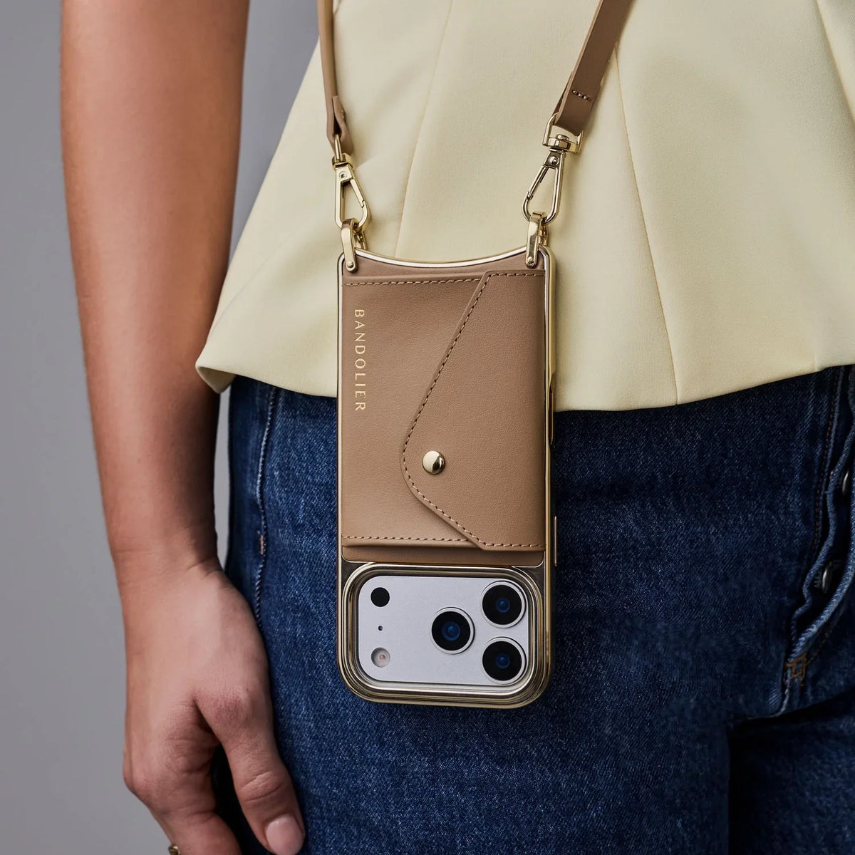 Donna Chrome Crossbody Phone Case
