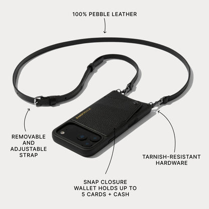 Emma Pebble Leather Crossbody Bandolier