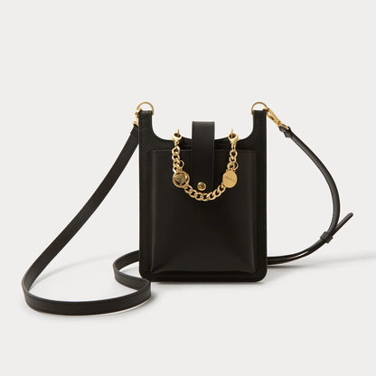 Parker Phone Bag with Maya Wristlet - Black/Gold