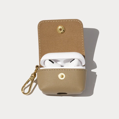 Avery AirPods Clip-On Pouch - Khaki/Gold