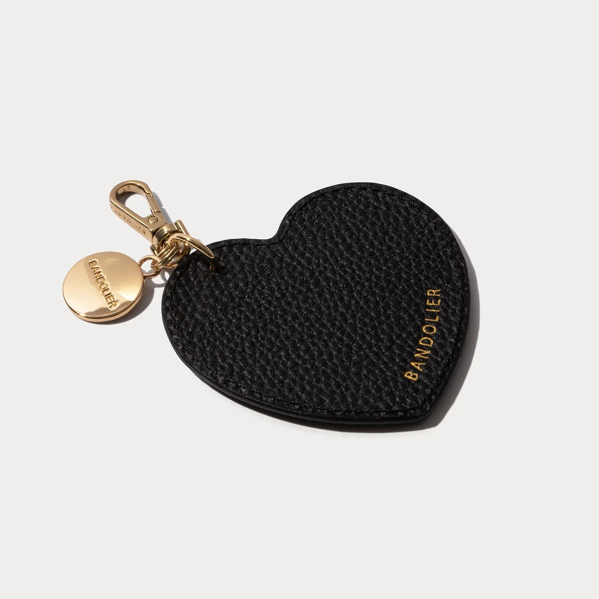 Mirror Heart Charm - Black/Gold