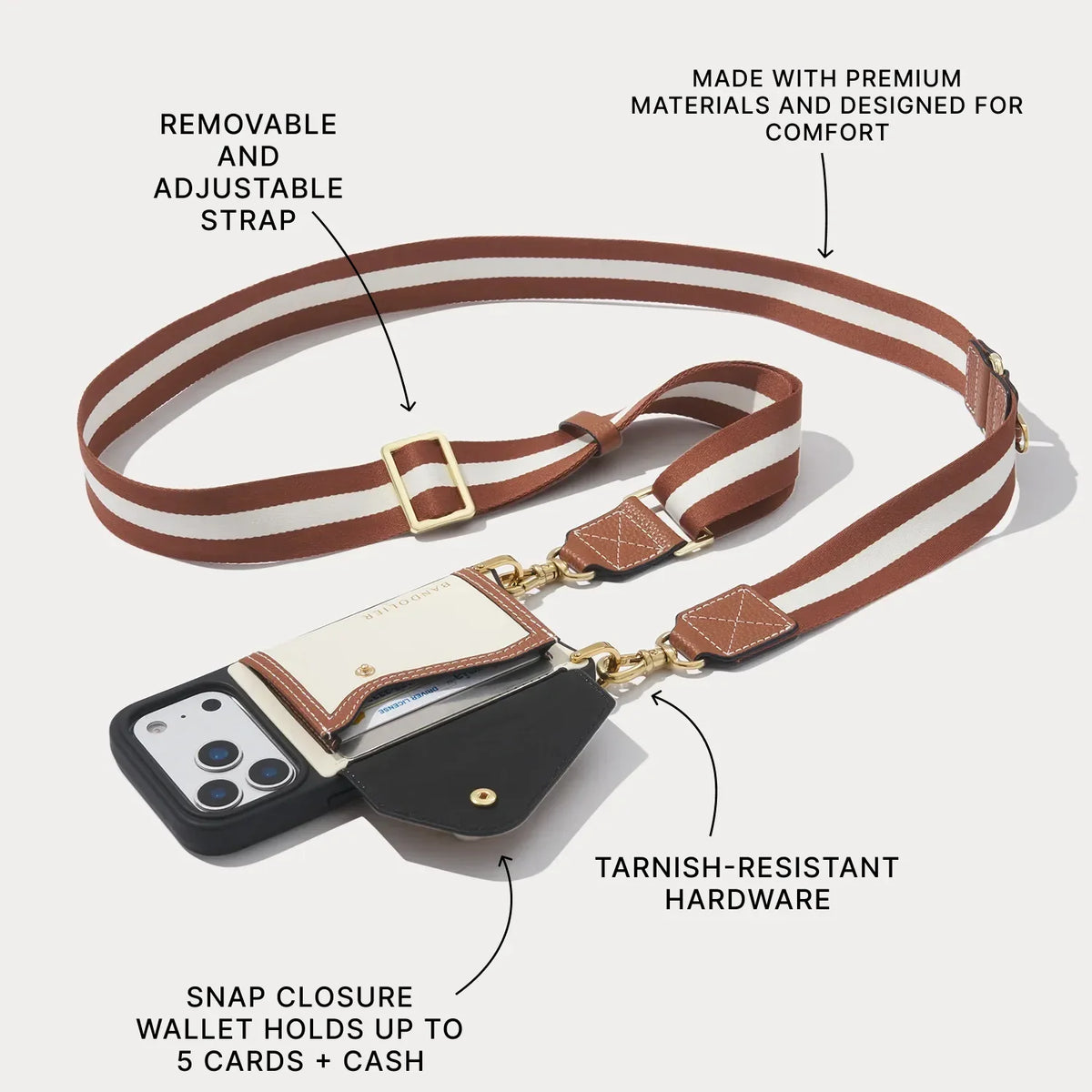 Brooke Canvas Crossbody Phone Case