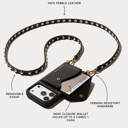 Annie Pebble Leather Crossbody Bandolier