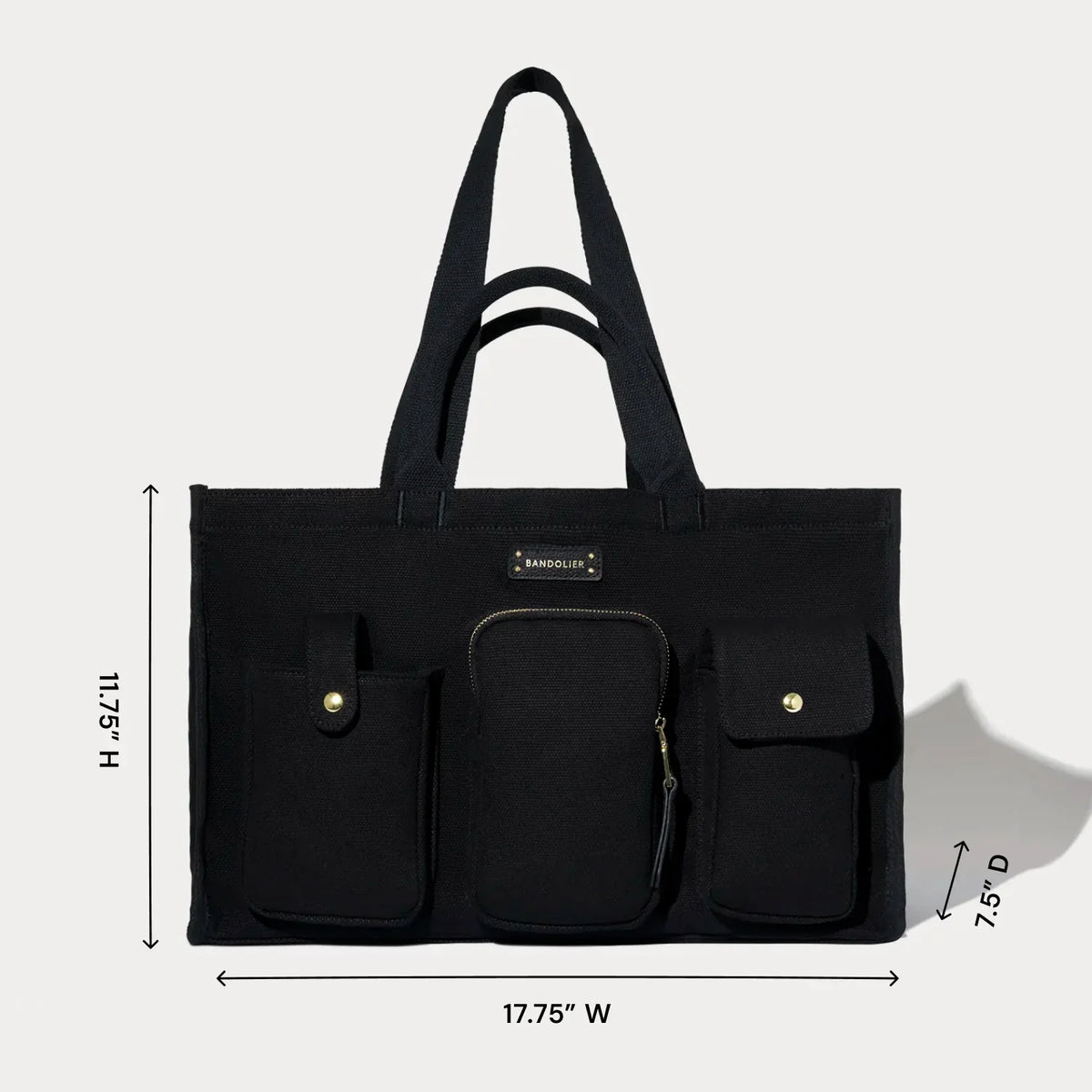 Dillon Carryall Tote  - Black/Gold