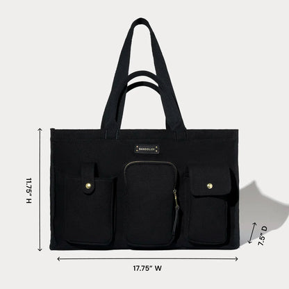 Dillon Carryall Tote  - Black/Gold