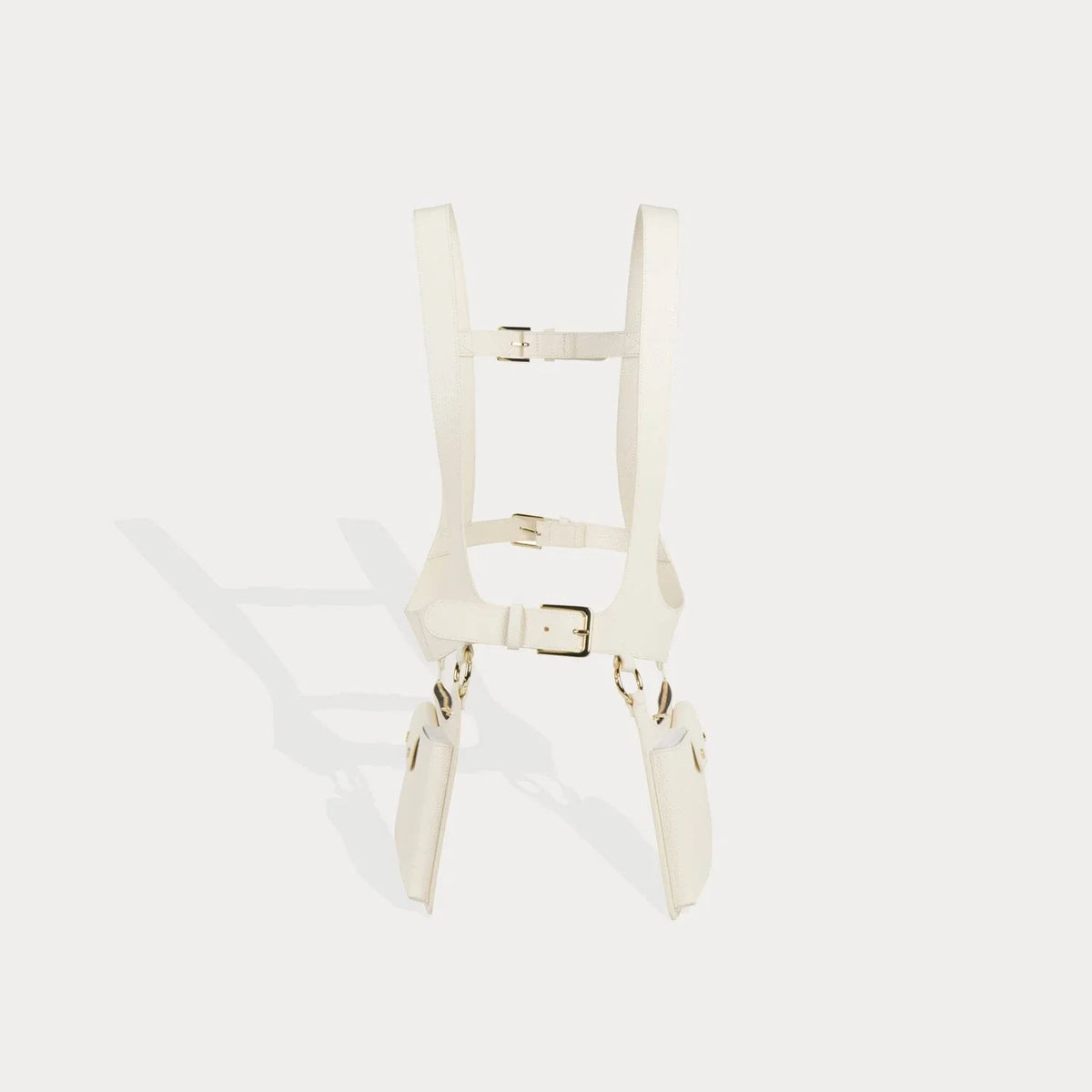 Simone Vest- Ivory/Gold