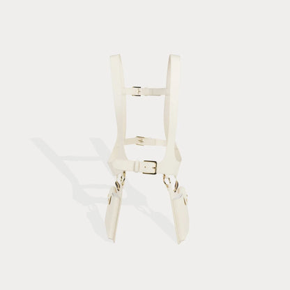 Simone Vest- Ivory/Gold
