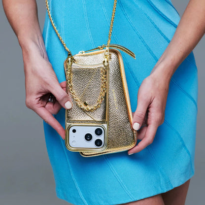 Lily Pouch Set - Metallic Gold/Chrome Gold