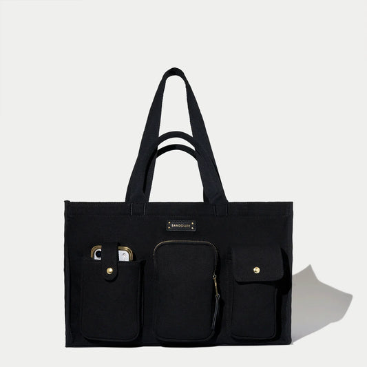 Dillon Carryall Tote  - Black/Gold