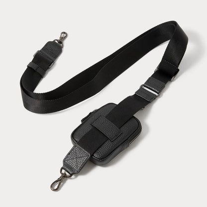 Mini Zip Clip-On Pouch - Black/Pewter