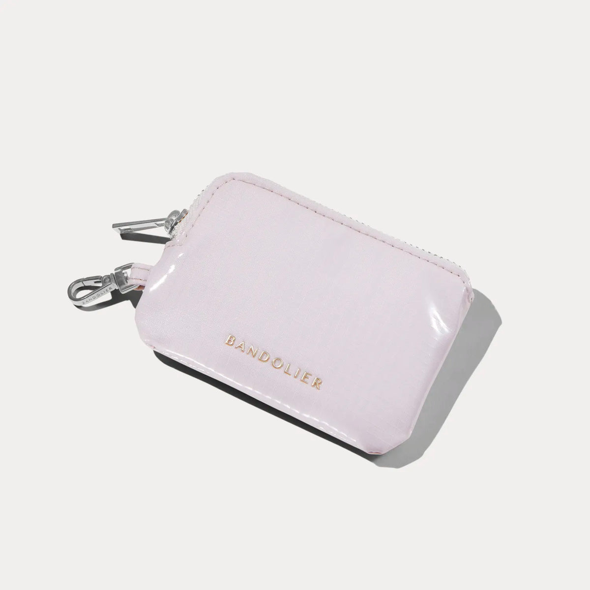 Encore Add-On Zipper Magnet Wallet - Petal Pink/Silver