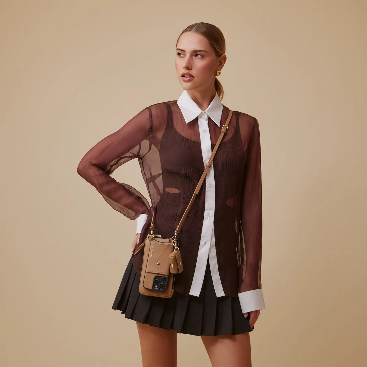 Donna Tan Set - Tan/Gold