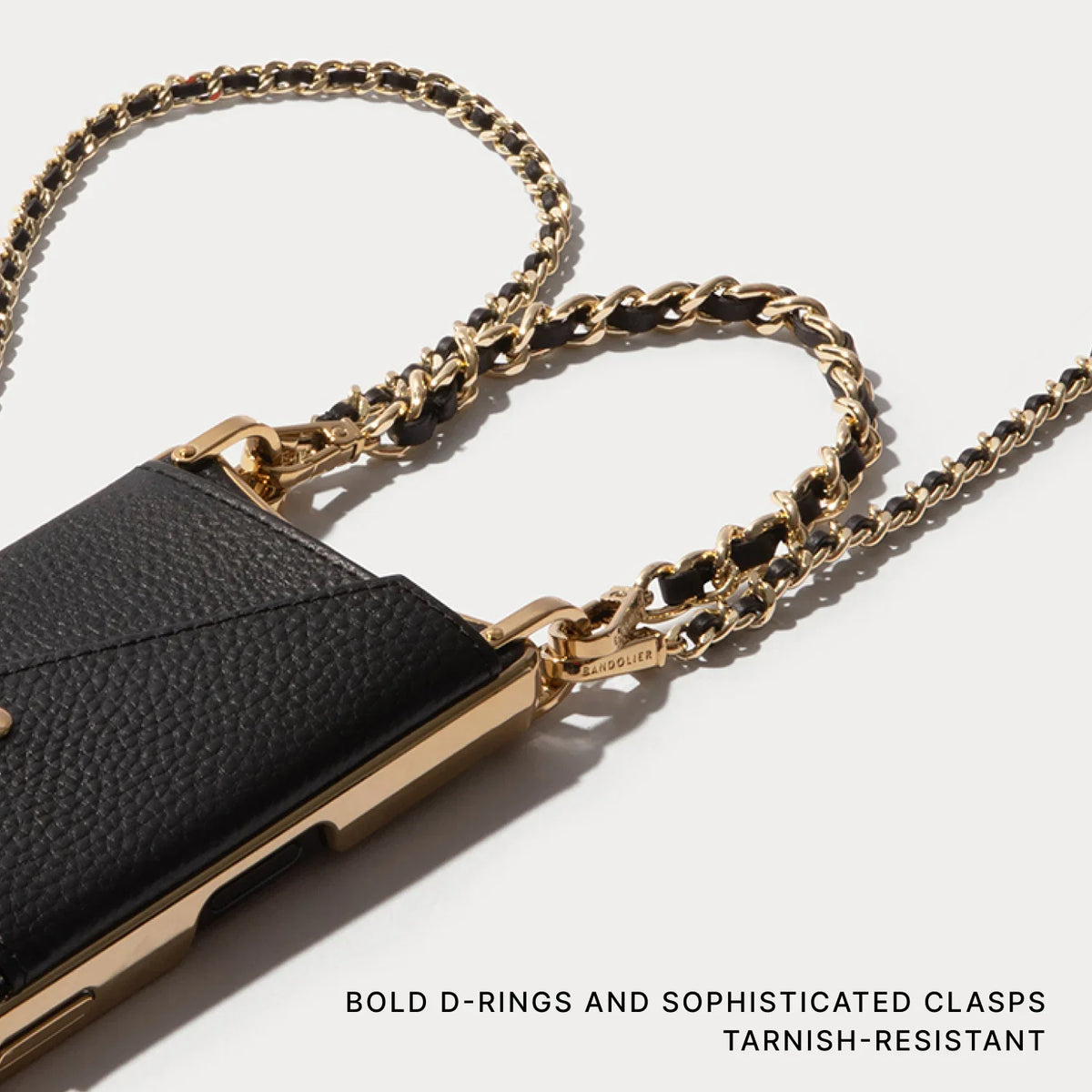 Lily Chrome Side Slot Leather Crossbody Bandolier Set