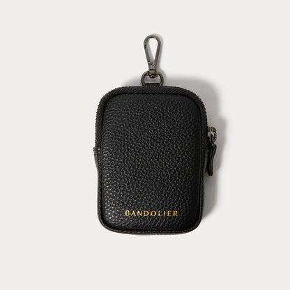 Mini Zip Clip-On Pouch - Black/Pewter