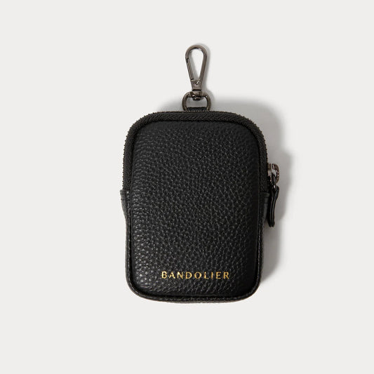Mini Zip Clip-On Pouch - Black/Pewter